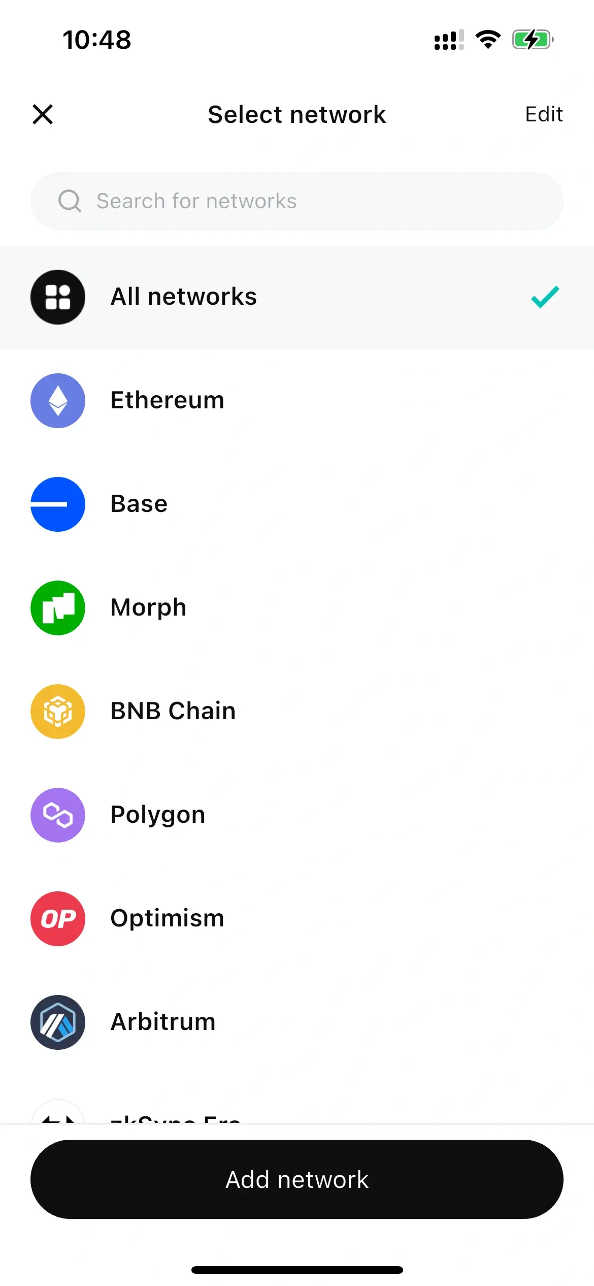 Add Network
