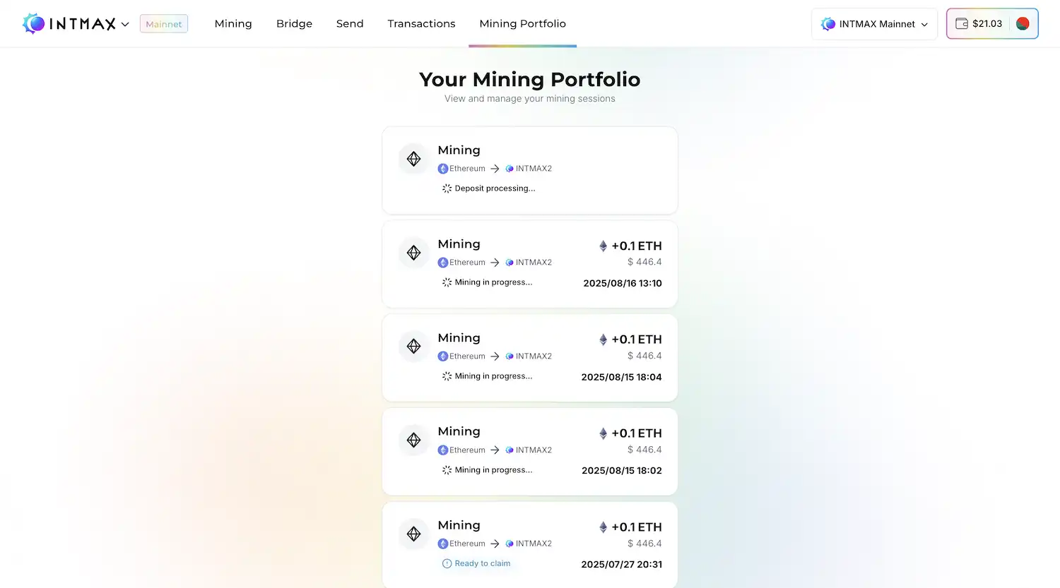 Mining Portfolio